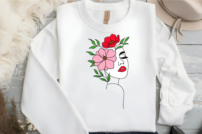 Floral Woman Clipart Bundle 2 - CraftNest - Digital Crafting and Art