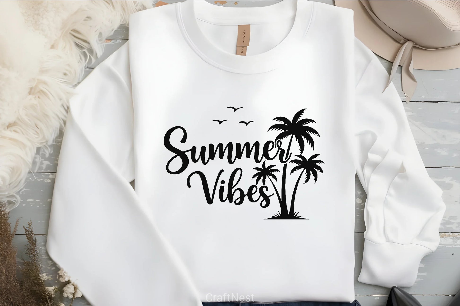 Summer Vibes Men's T Shirt Clipart Bundle - CraftNest - Digital Crafting and Art