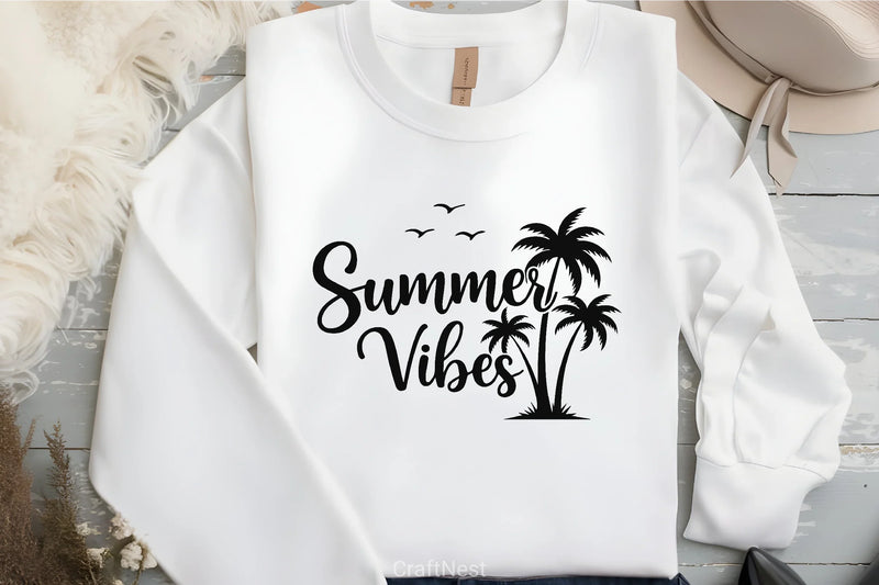 Summer Vibes Men's T Shirt Clipart Bundle - CraftNest - Digital Crafting and Art