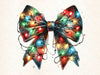 Coquette Christmas Bow Lights Bow Clipart Bundle 3