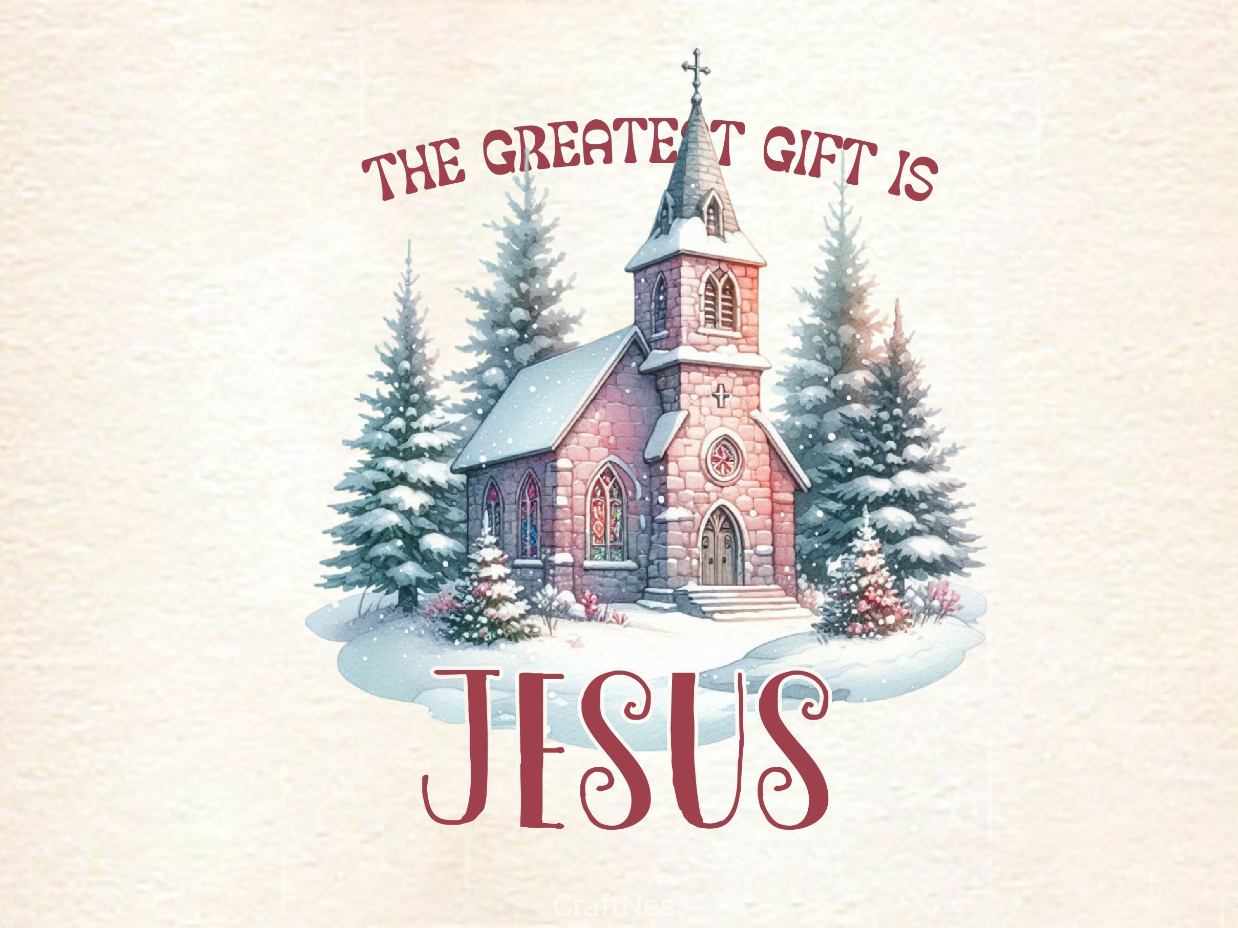 The Greatest Gift Is Jesus Clipart Bundle 2 - CraftNest - Digital Crafting and Art