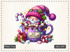 Christmas Hot Cocoa Gnomes Clipart Bundle 5