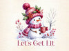 Lets Get Lit Merry Christmas Clipart Bundle 2