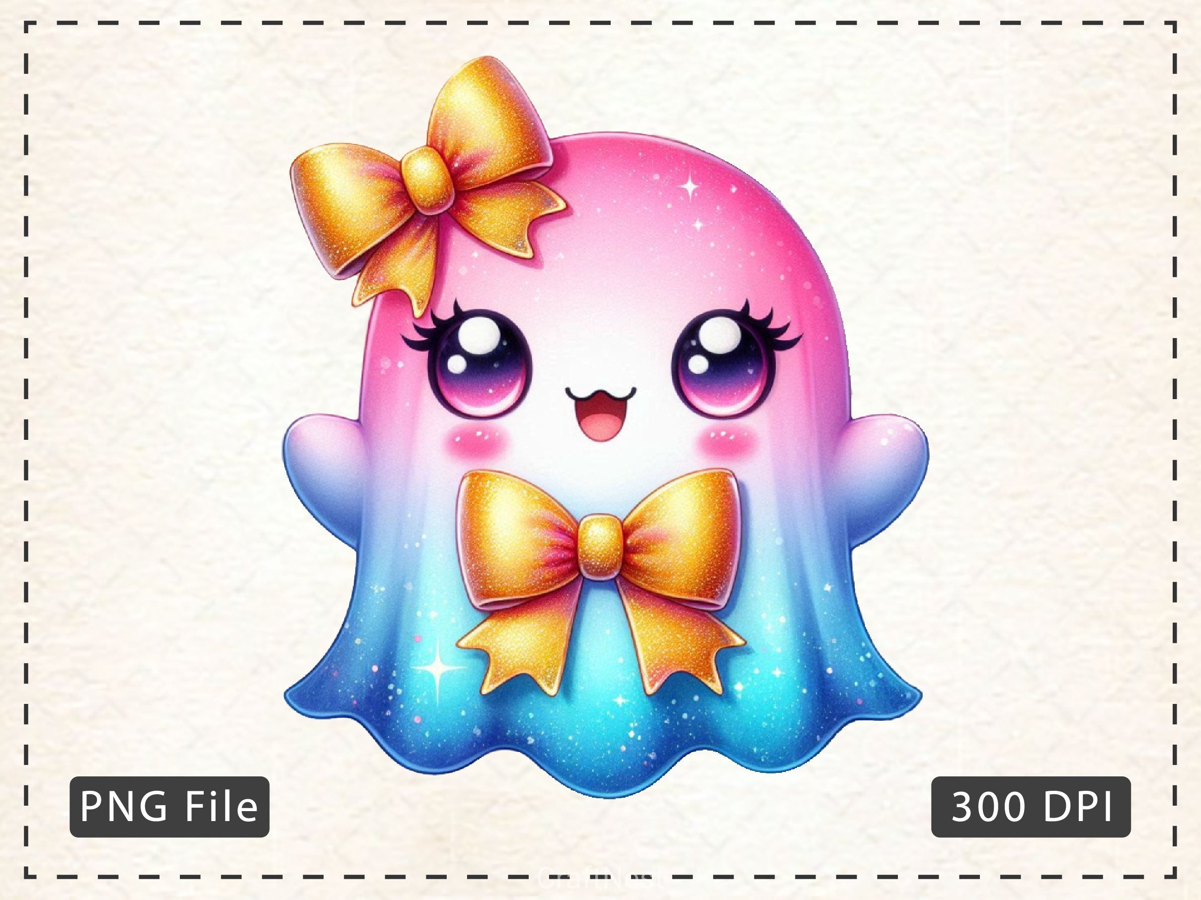 Cute Ghost Clipart Bundle 3 - CraftNest - Digital Crafting and Art