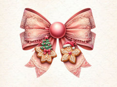 Coquette Christmas Bow Clipart Bundle 5 - CraftNest - Digital Crafting and Art