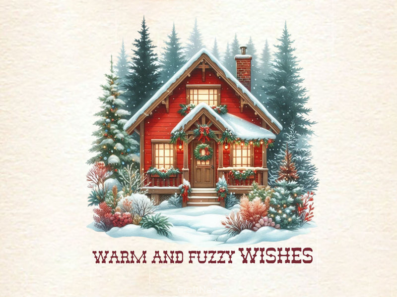 Warm And Fuzzy Wishes Merry Christmas Clipart Bundle 2 - CraftNest - Digital Crafting and Art