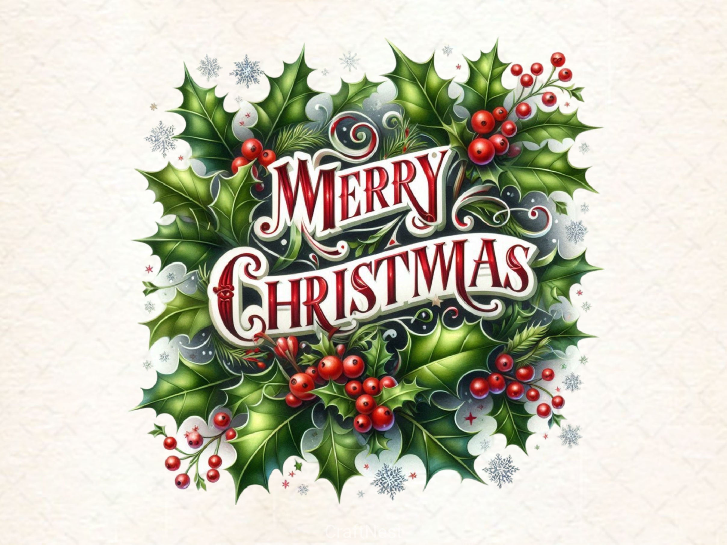 Merry Christmas Clipart Bundle 4 - CraftNest - Digital Crafting and Art