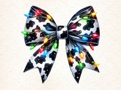 Coquette Christmas Bow Lights Bow Clipart Bundle - CraftNest - Digital Crafting and Art