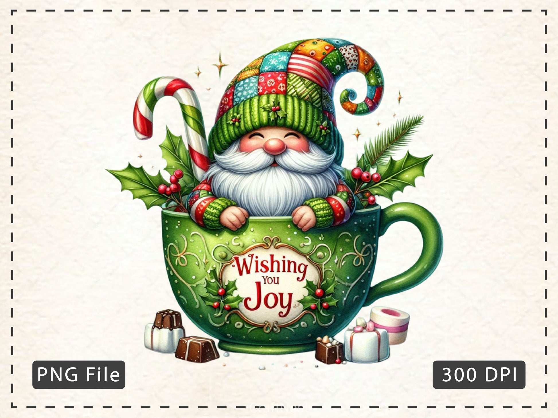 Christmas Hot Cocoa Gnomes Clipart Bundle 2 - CraftNest - Digital Crafting and Art