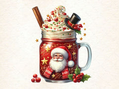 Christmas Popcorn Coffee Clipart Bundle 3 - CraftNest - Digital Crafting and Art