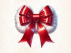 Coquette Christmas Bow Clipart Bundle 4