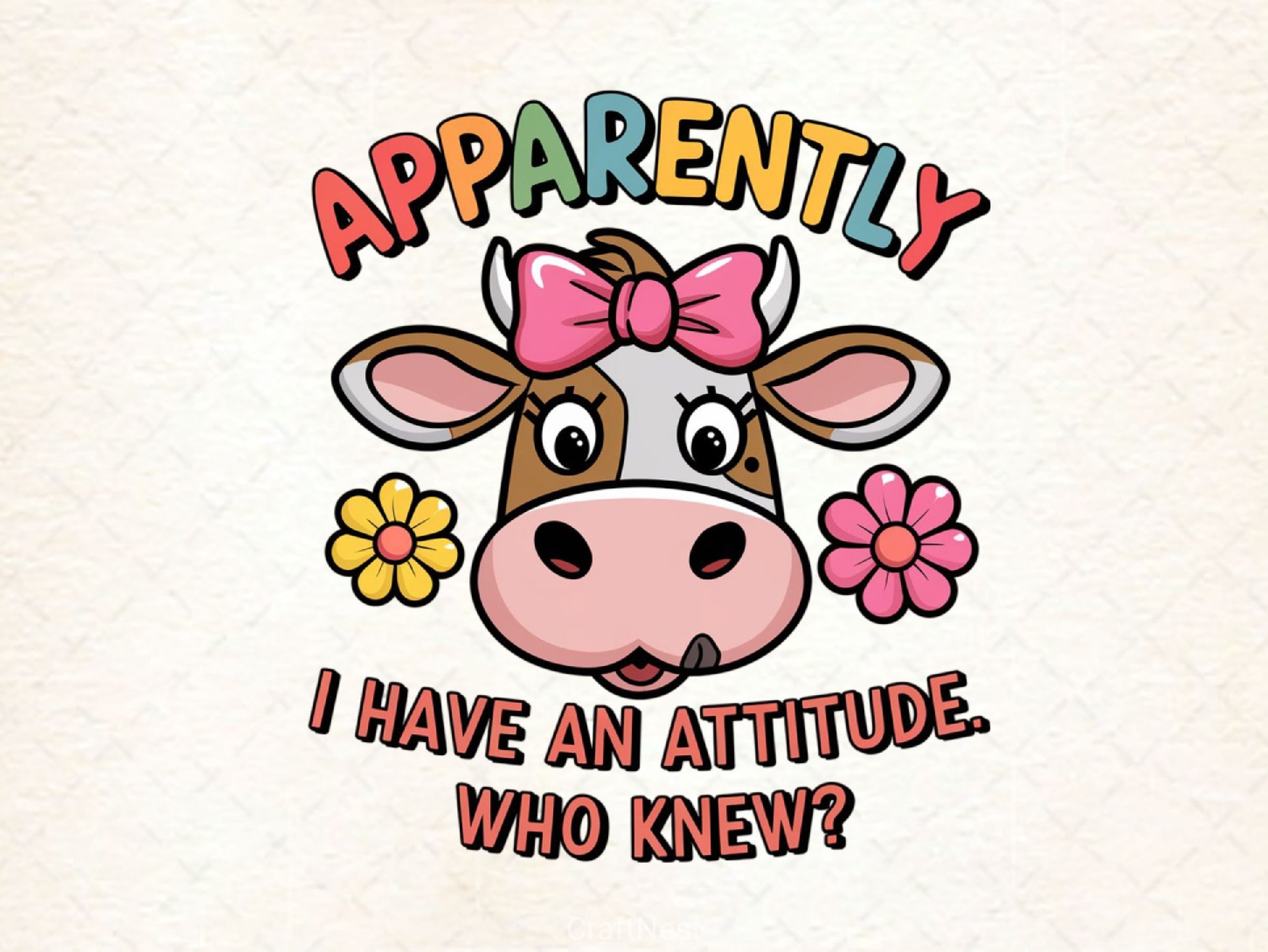 Funny Highland Cow Cute Cow Clipart Bundle 1 - CraftNest - Digital Crafting and Art