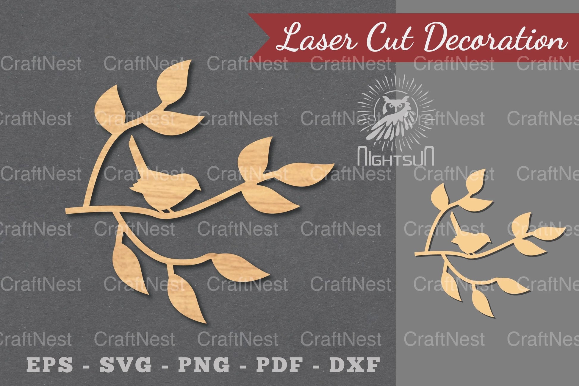 Single Bird Laser Cut Decoration Clipart Bundle - CraftNest - Digital Crafting and Art