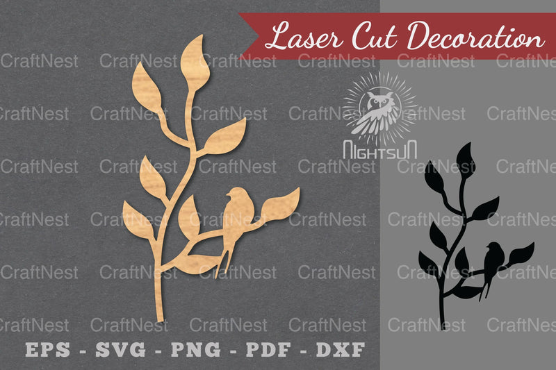 Single Bird Laser Cut Decoration Clipart Bundle - CraftNest - Digital Crafting and Art