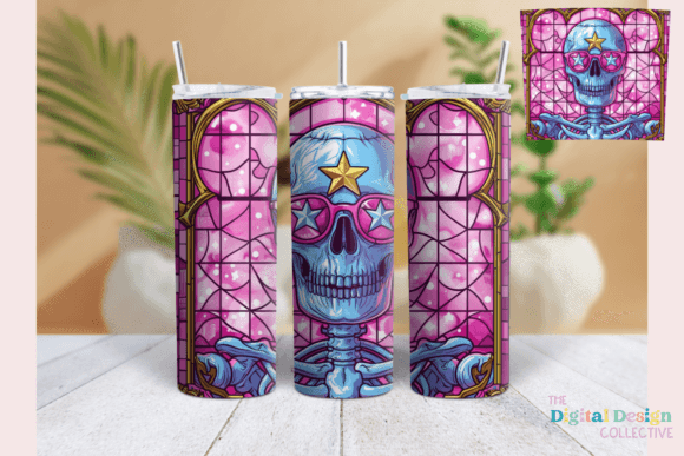 Trendy Skeleton Tumbler Wrap Bundle - CraftNest - Digital Crafting and Art