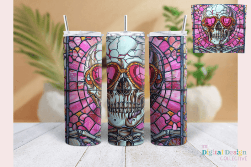 Trendy Skeleton Tumbler Wrap Bundle - CraftNest - Digital Crafting and Art