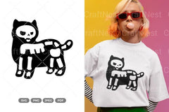 Skeleton Cat SVG Bundle - CraftNest - Digital Crafting and Art