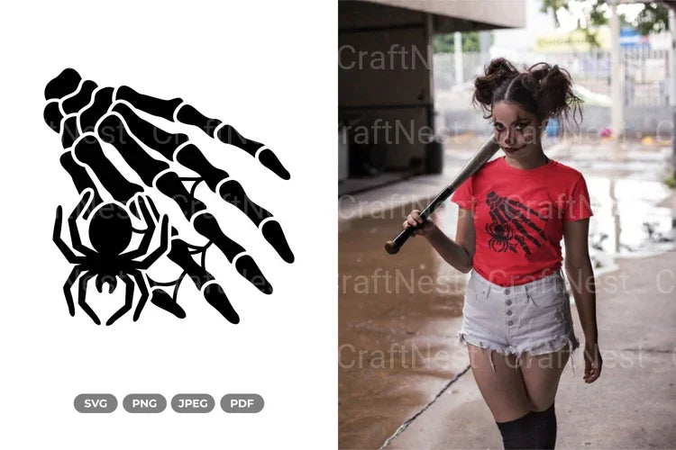 Skeleton Hand Halloween SVG Bundle - CraftNest - Digital Crafting and Art