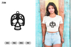 Skull Earring SVG Bundle - CraftNest - Digital Crafting and Art