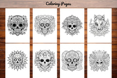 Sugar Skull Coloring Pages - CraftNest - Digital Crafting and Art