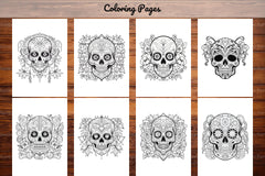 Sugar Skull Coloring Pages - CraftNest - Digital Crafting and Art