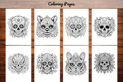 Sugar Skull Coloring Pages - CraftNest - Digital Crafting and Art