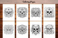 Sugar Skull Coloring Pages - CraftNest - Digital Crafting and Art