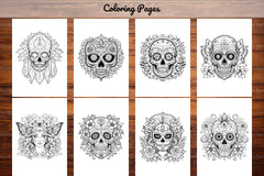 Sugar Skull Coloring Pages - CraftNest - Digital Crafting and Art