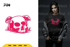 Skull and Mushroom SVG Bundle - CraftNest - Digital Crafting and Art