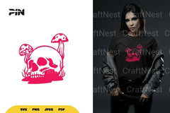 Skull and Mushroom SVG Bundle - CraftNest - Digital Crafting and Art