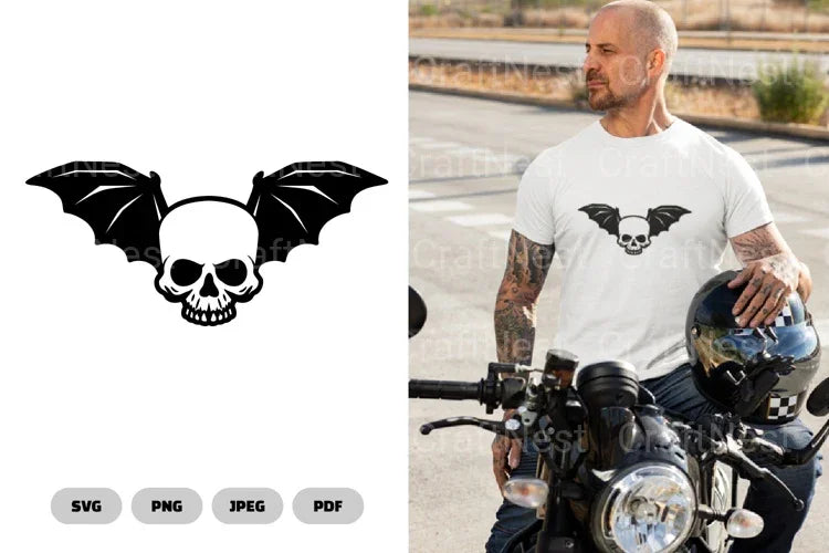 Skull and Wing SVG Bundle - CraftNest - Digital Crafting and Art