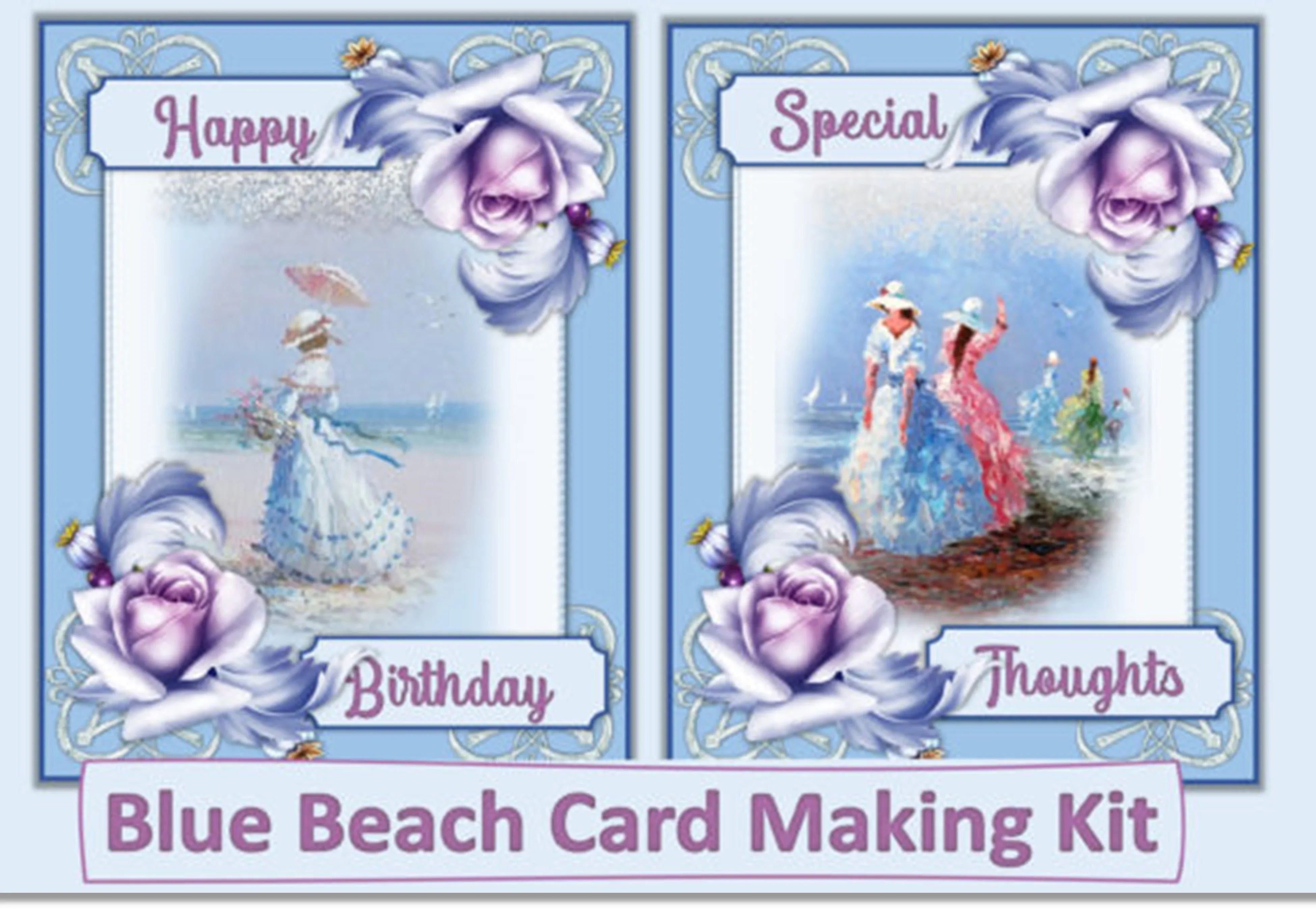 Blue Woman Card Making Clipart Bundle - CraftNest - Digital Crafting and Art