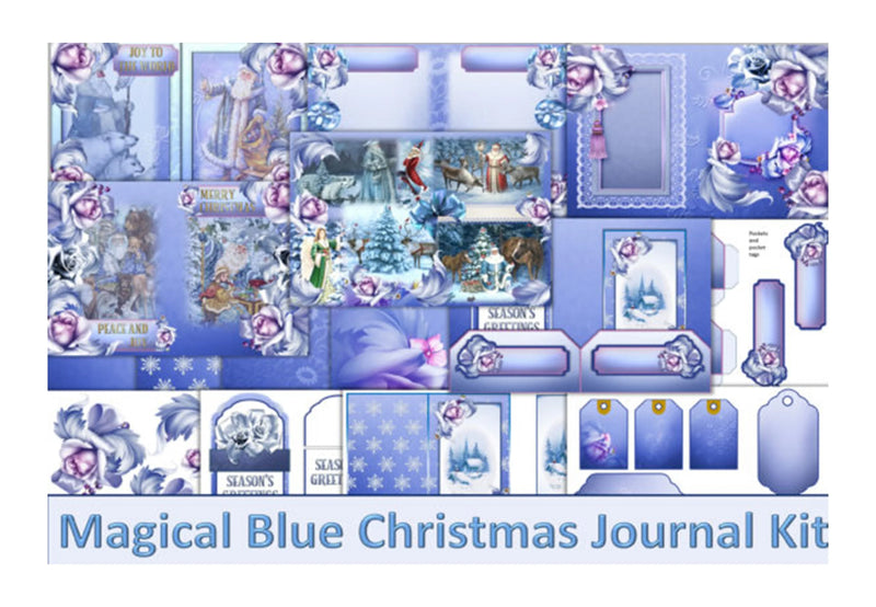 Blue Christmas Clipart Bundle - CraftNest - Digital Crafting and Art