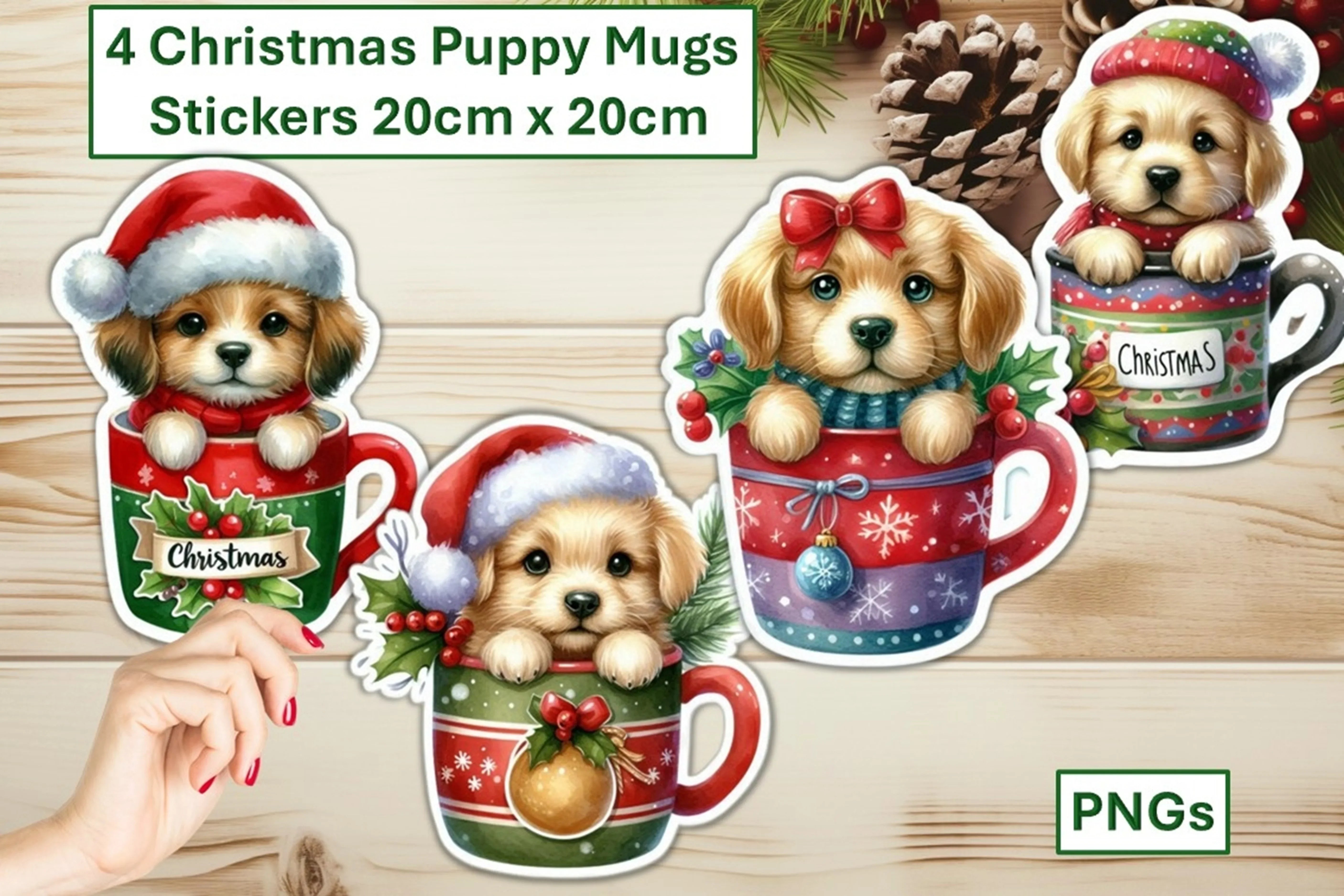 Puppy Mugs Clipart Bundle - CraftNest - Digital Crafting and Art