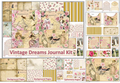 Vintage Dreams Junk Journal Kit Bundle - CraftNest - Digital Crafting and Art