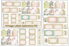 Vintage Labels Clipart Bundle - CraftNest - Digital Crafting and Art