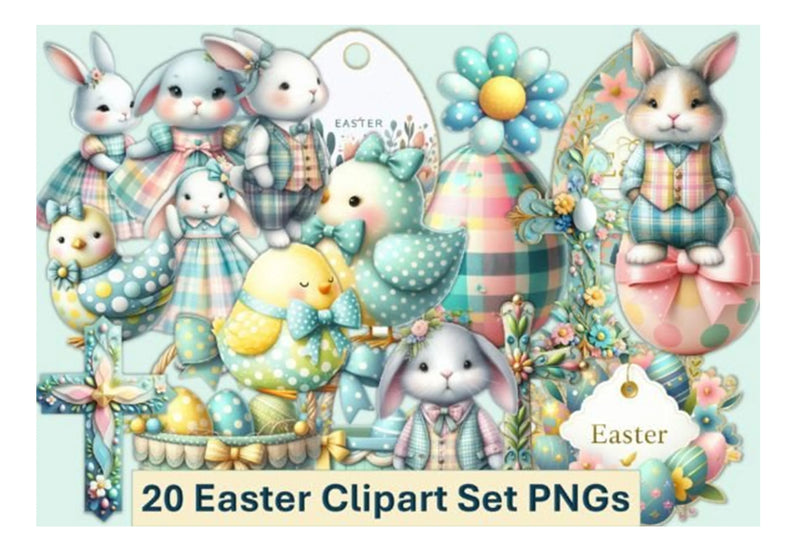 Easter Clipart Bundle - 20 Pieces - CraftNest - Digital Crafting and Art