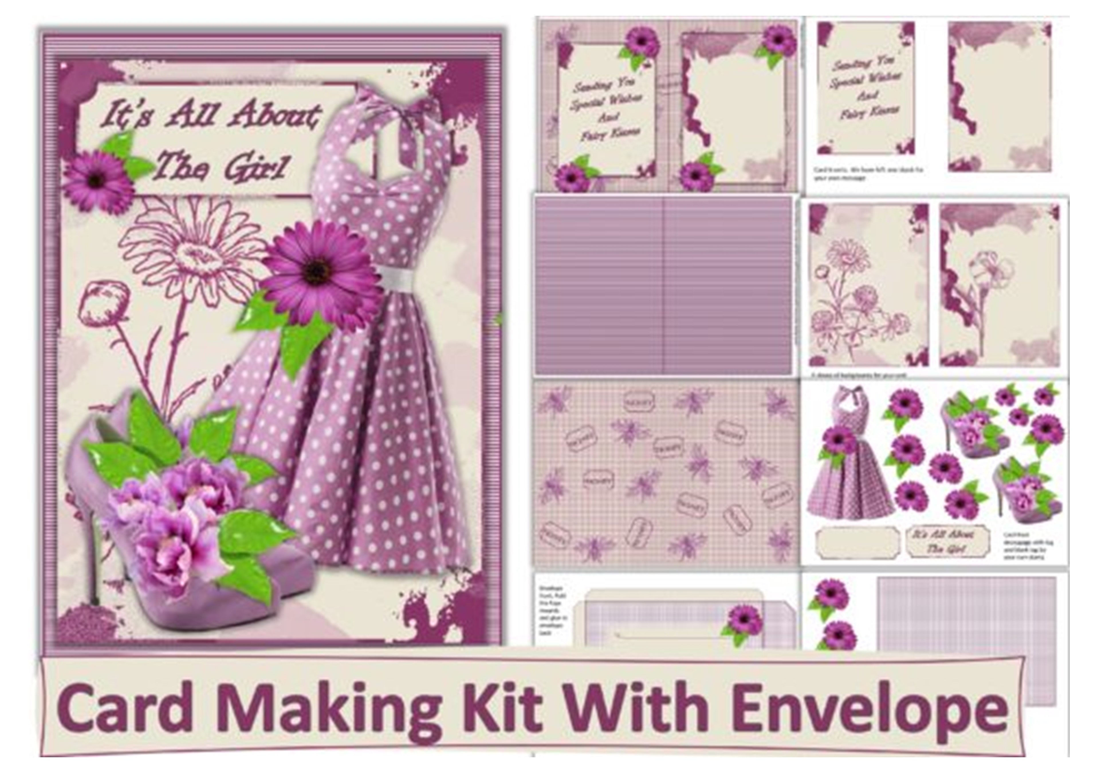 Card Making Craft Female Junk Journal Kit