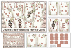 Valentine's Double-Sided Playing Cards Clipart Bundle - CraftNest - Digital Crafting and Art