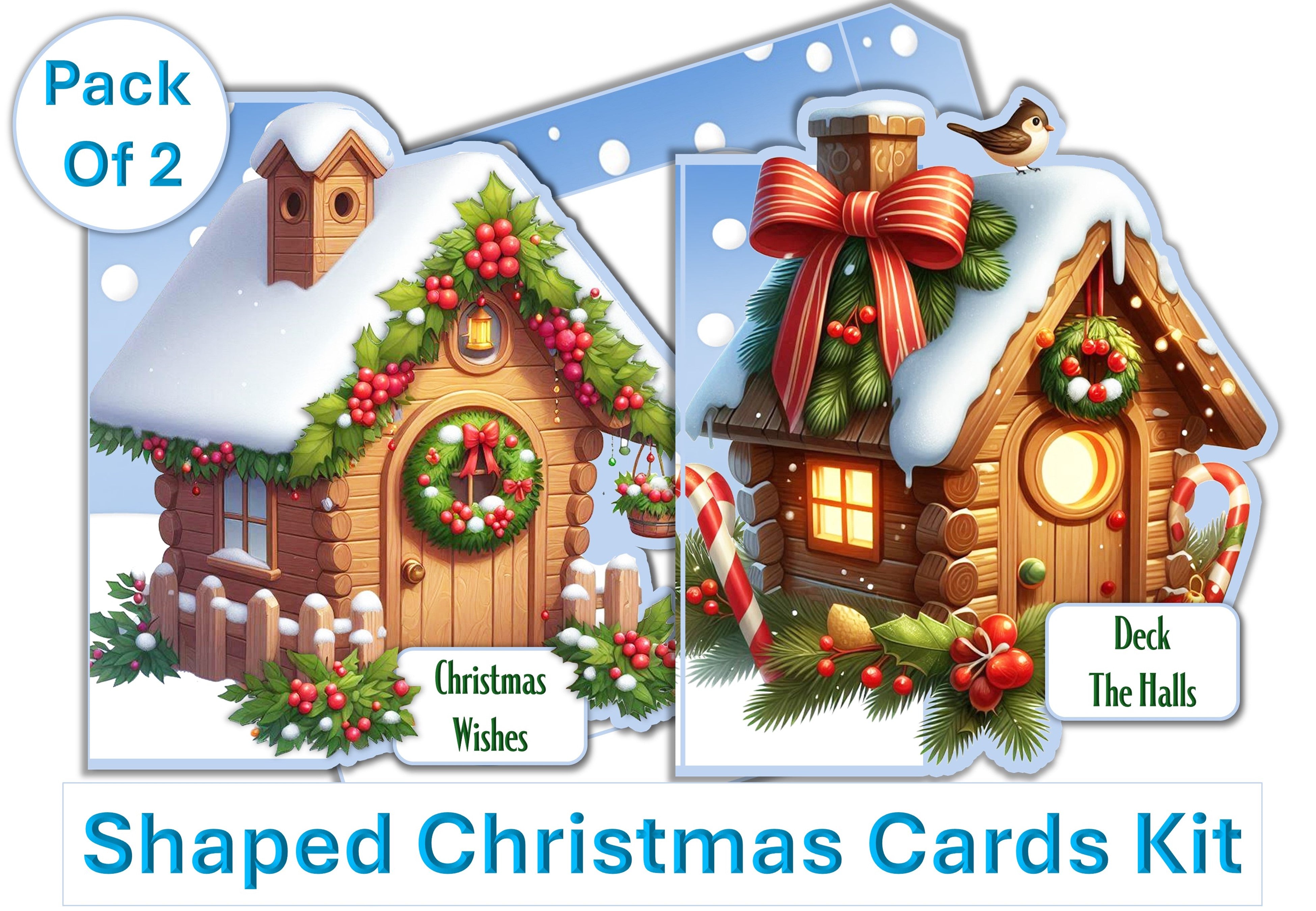 Christmas Birdhouse Card Making Junk Journal Bundle