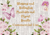 Blossoms and Butterflies Clipart Bundle