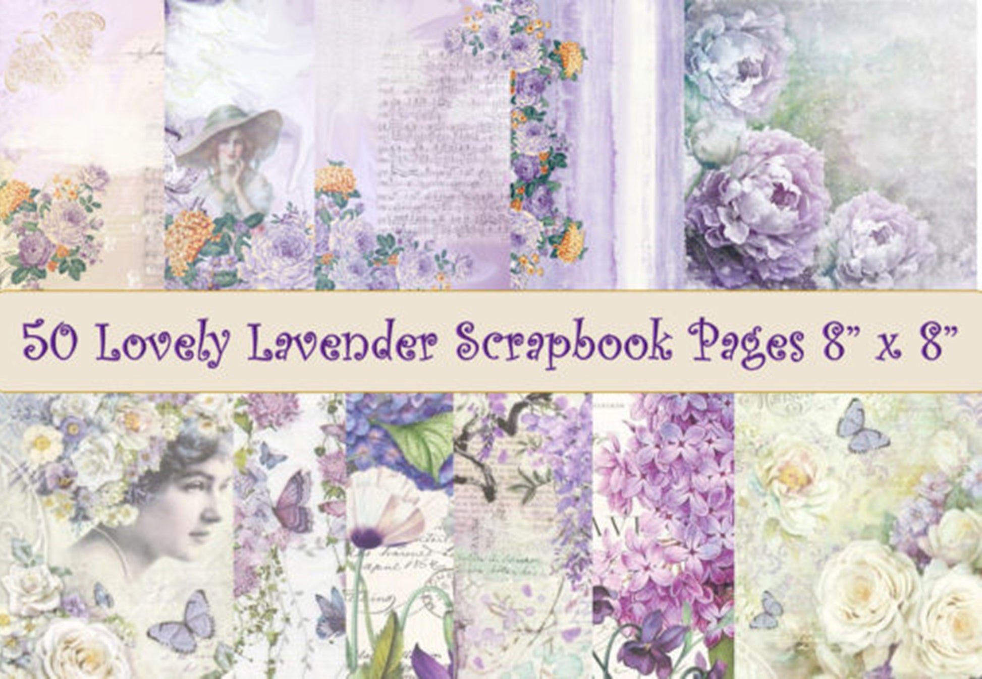 Lilac Papers and Junk Journal Clipart Bundle - CraftNest - Digital Crafting and Art