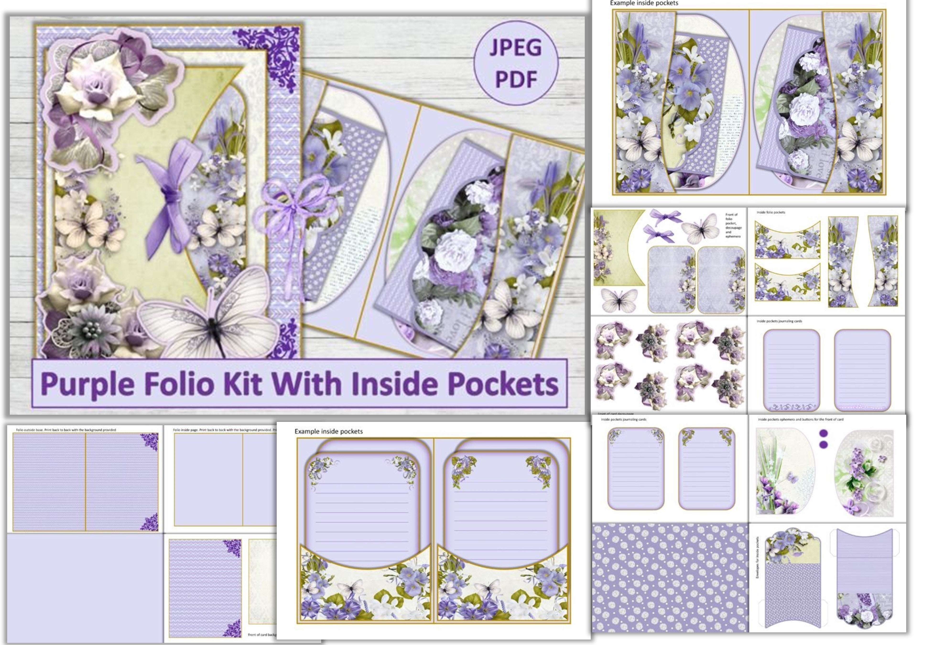 Shabby Chic Folio Junk Journal Bundle