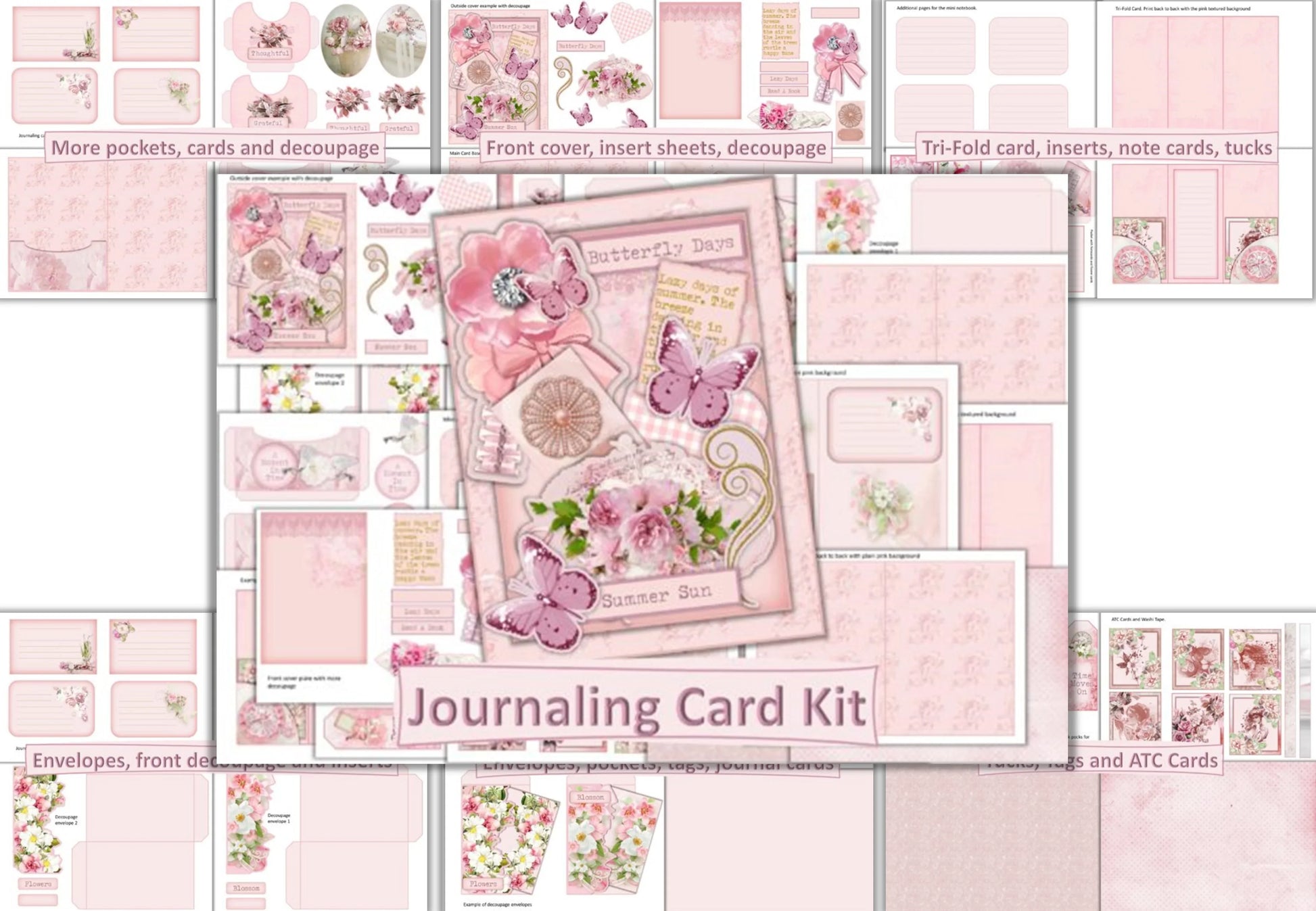 Junk Journal Card Clipart Bundle - CraftNest - Digital Crafting and Art