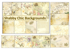 Shabby Chic Cream Papers Junk Journal Bundle - CraftNest - Digital Crafting and Art