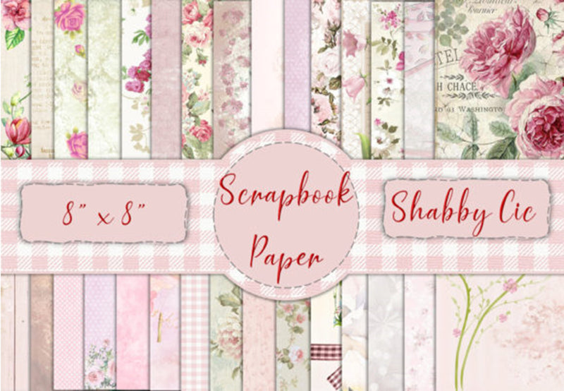 Shabby Chic Junk Journal Backgrounds Bundle - CraftNest - Digital Crafting and Art