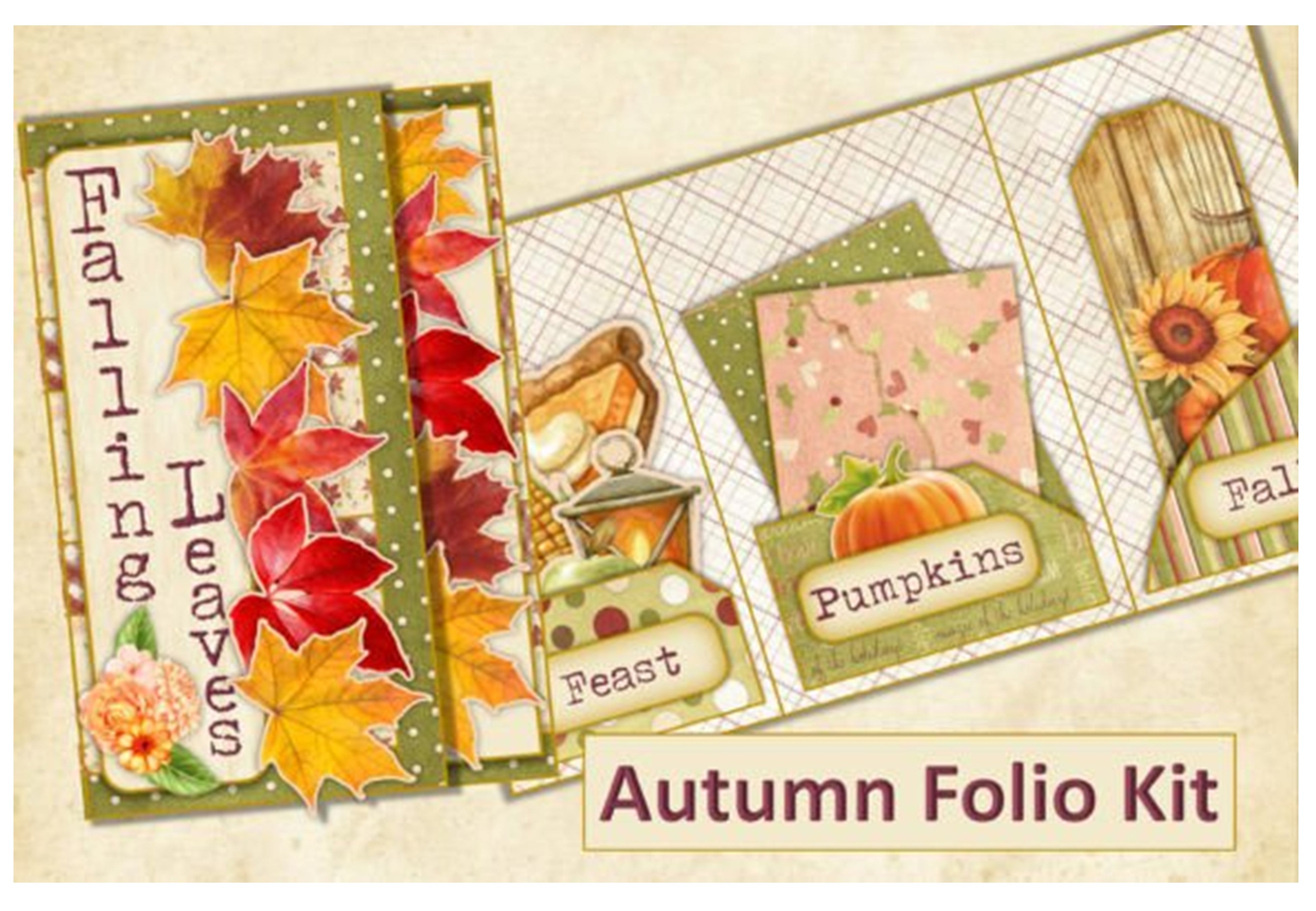 Autumn Folio Junk Journal Clipart Bundle