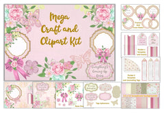 Raspberry Sorbet Mega Craft Clipart Bundle - CraftNest - Digital Crafting and Art