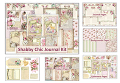 Vintage Shabby Chic Junk Journal Bundle - CraftNest - Digital Crafting and Art
