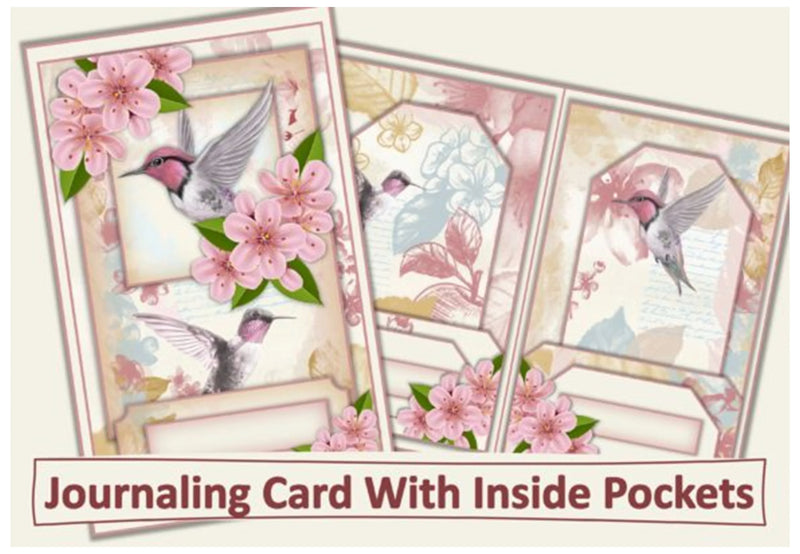 Apple Blossom Card Folio Junk Journal Kit - CraftNest - Digital Crafting and Art